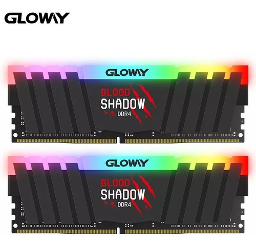 Imagem 1 de 5 de Memória Ram Blood Shadow Rgb Ddr4 3000mhz Gloway 2x8gb