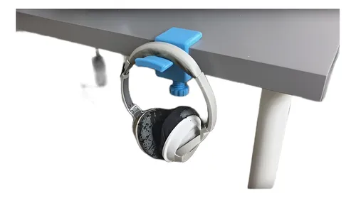 Soporte Auriculares Agarre Mesa Con Tornillo Adaptable 3d