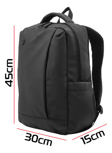 Mochila Crossover Engomada Ina Negro Diseño de la tela Lisa