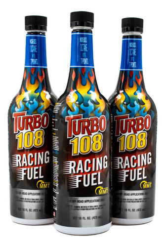 Kit 3 Elevadores De Octanaje Racing Fuel Turbo 108