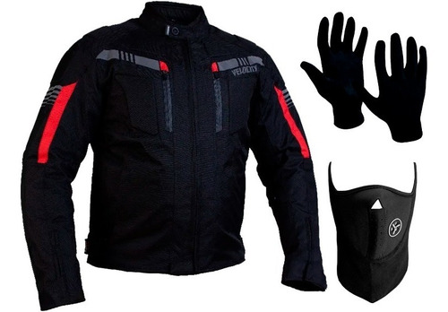 Campera Moto Velocity Nafe Cordura Protecciones + Regalo Sti