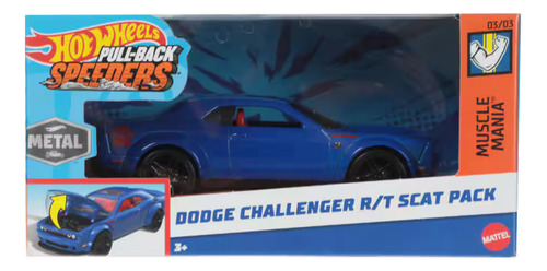 Dodge Challenger R/t Hot Wheels 1:43 Speeders Pull-back