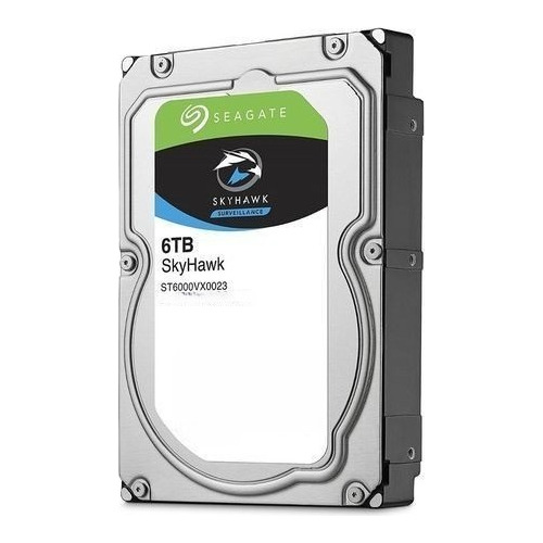 Disco Duro Interno Seagate Skyhawk St6000vx001 6tb Gris