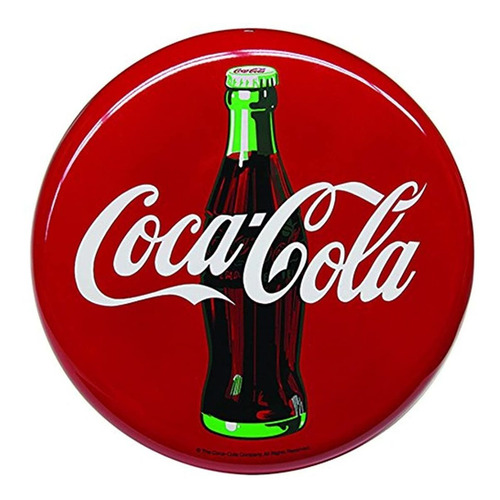 Imagen 1 de 3 de Señal De Coca Cola 16'' Ronda