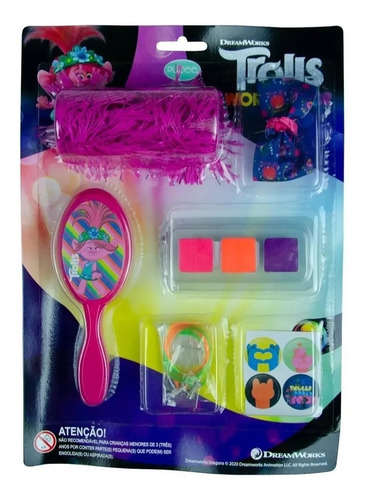 Cartela Filme Trolls World Tour Para Meninas