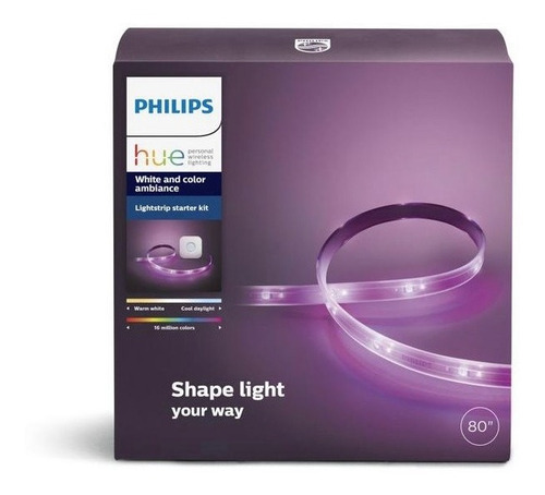 Luces De Tira Led Philips Hue Multicolor Lightstrip Plus Kit