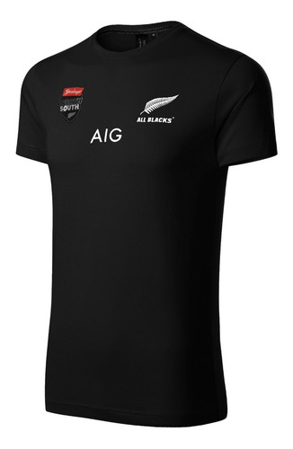 Remera De Rugby All Black Algodon