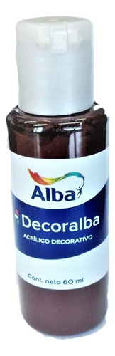 Acrilico Decorativo Decoralba Alba 60ml Colores Tradicional Color 468 Tierra Sombra Tostada