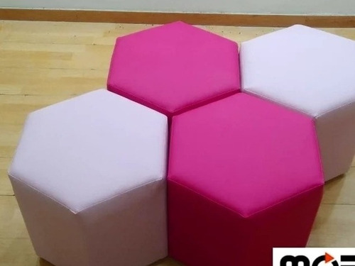 Puff Hexagonales, Puff Cubo Festejos Restaurantes Discotecas
