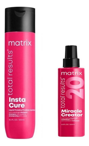 Matrix Shampoo Instacure 300 Ml + Spray Miracle Creator