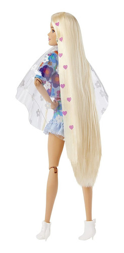Boneca Extra Barbie 12 Floral 2 Peças Fashion