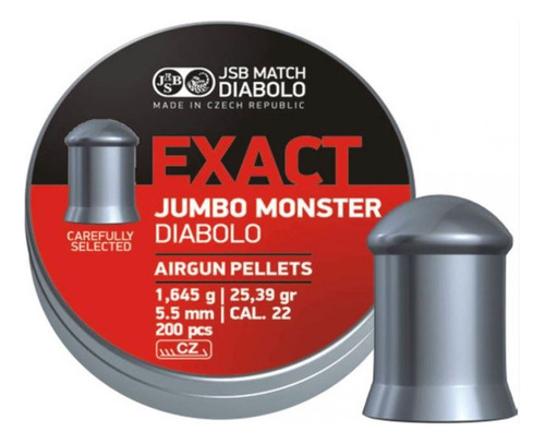 Diabolos Balines Jsb Exact Jumbo Monster 5.5mm X 200 25.39gr