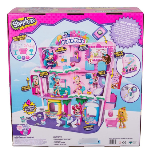 Shopkins Shoppies Shopville Juego De Súper Centro Comercial