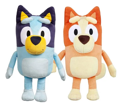 Kit 2 Pel cias Desenho Bingo Bluey 25cm Modelo Novo