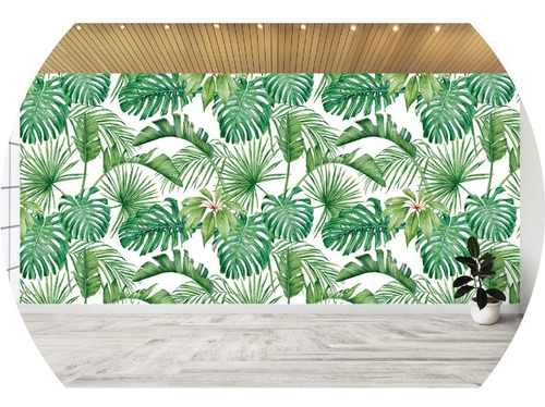 Imagen 1 de 3 de Vinilos Decorativos Mural Adhesivo Empapelado Tropical