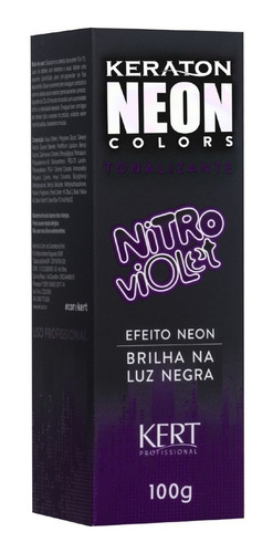 Kit 2 Keraton Neon Colors Nitro Violet 100g