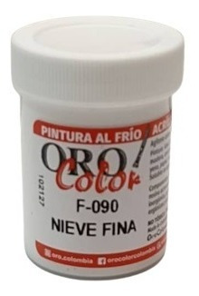 Pintura Al Frio 60 Cc Oro Color Nieve Fina F-090