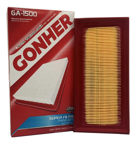 Filtro De Aire Gonher Toyota Avanza 1.5l 2016 Al 2021