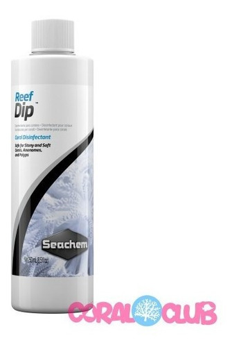 Imagem 2 de 2 de Seachem Reef Dip 250ml - Profilaxia De Corais Para Aquario