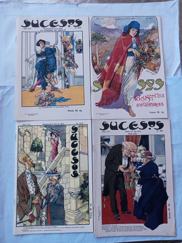 Revistas Sucesos#676/677/678/661.año 1915