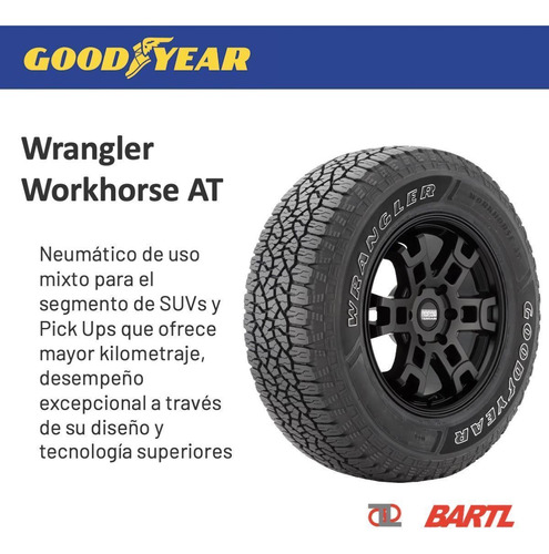 Cubierta Goodyear 245/65/17 Wrangler Workhorse At X2 Colocad