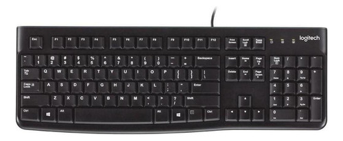 Teclado Logitech K120 QWERTY inglês US cor preto