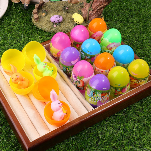 Caja Persiana De Plástico Con Forma De Huevo De Pascua De Co