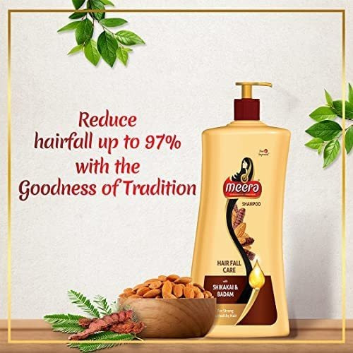 Meera Hairfall Care Shampoo Com Shikakai E Badam (acacia E A