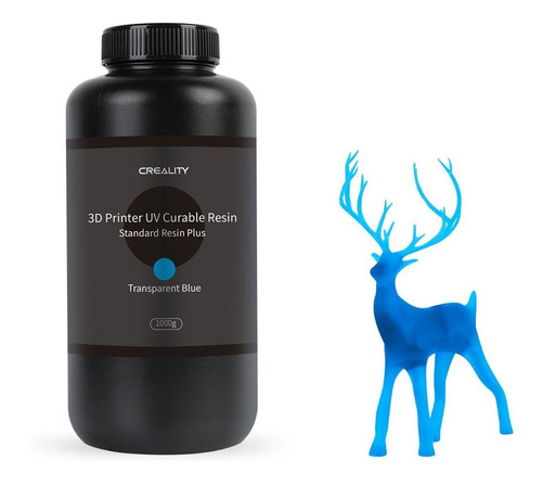 Resina rígida padrão Creality para impressão 3D de 1 kg azul