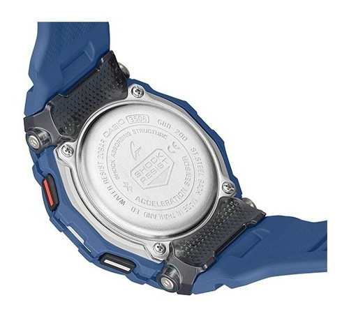 Reloj Casio G Shock Gbd-200-2jf Azul G-squad Color Del Fondo Negro