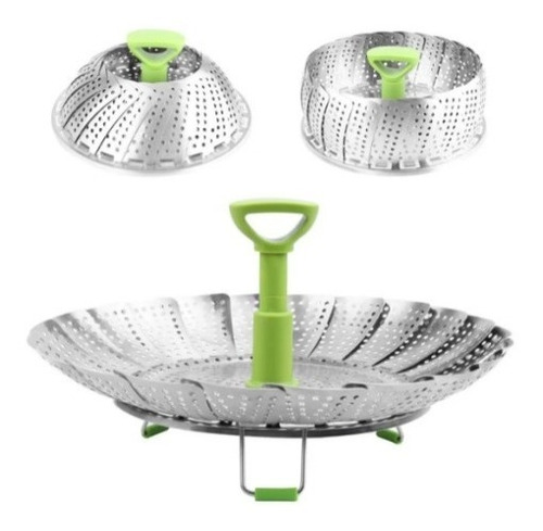 Imagen 1 de 6 de Vaporiera 24 Cm Plegable Acero Vaporera Ideas Obelisco