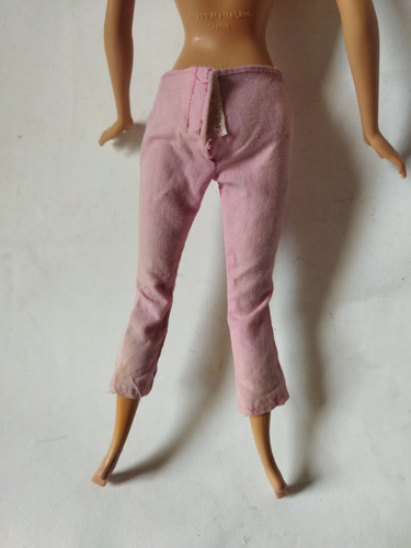 Barbie Solo Ropa Pantalón Pesquero Rosa A La Cadera (Usado)