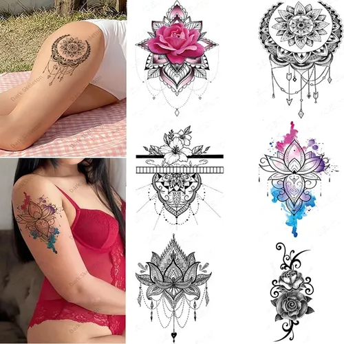 6 Tatuajes Temporales Rosas Flores Hombre Mujer Brazo Pierna en venta en  por sólo $ 107.46 - OCompra.com Mexico