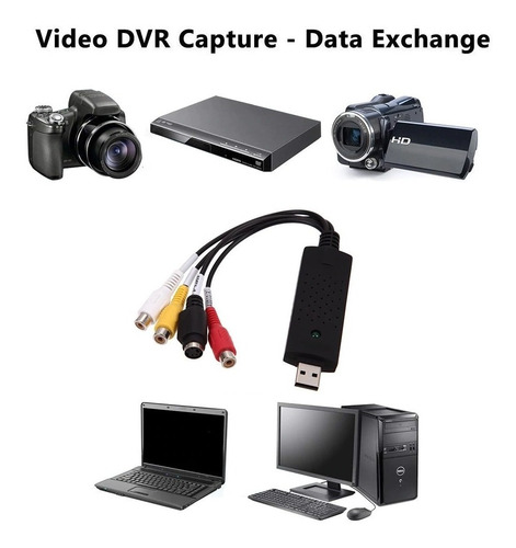 Imagen 4 de 10 de Capturadora Video Y Audio Easy Cap Usb Laptop Handycam Rca