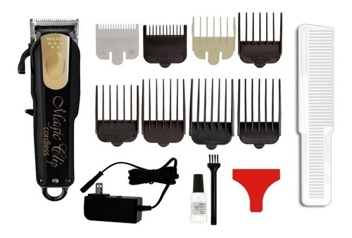 Imagen 7 de 7 de Wahl Professional Cordless Magic Clip Black & Gold 8148-100 negra y dorada 120V