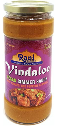 Rani Vindaloo Vegan Simmer Sauce (tomate Picante, Pimientos