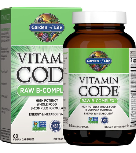 Garden Of Life Vitamin Code Raw B-complex 60 Capsulas Vegana