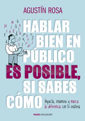 Hablar bien en público es posible, si sabes cómo: Impacta, enamora y marca la diferencia con tu oratoria, de Rosa, Agustín. Serie Divulgación/Autoayuda Editorial Paidos México, tapa blanda en español, 2014