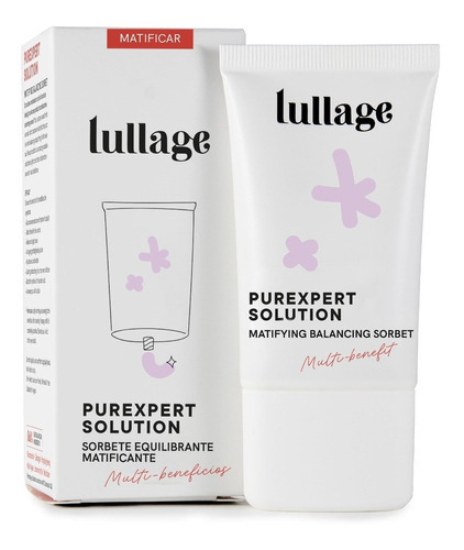 Lullage Purexpert - Crema matificante y equilibrante, momento de aplicación, día/noche, para pieles mixtas