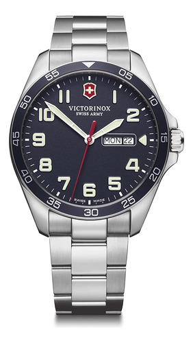 Victorinox Swiss Army Fieldforce Watch, Blue (ss Bracelet),