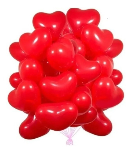 Dada® Globos Látex Corazón Día Amor San Valentin X 25un