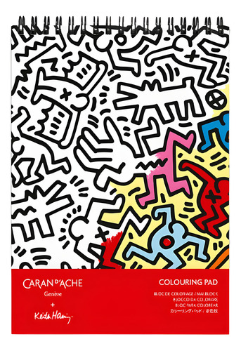 Bloco De Colorir Keith Haring A5 Caran D'ache 20 Folhas