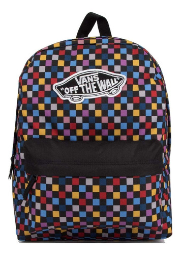 Vans Checkerboard Realm Mochila Rosa Amarillo Purpura Azul