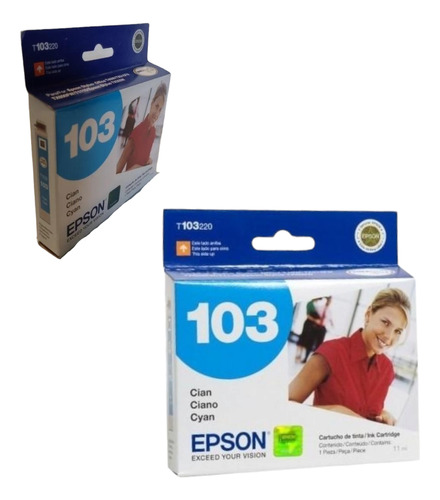 Toner Cartuchos Epson T103220 Cian