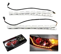 Comprar Tira Led Cristal Blanco Ambar 60cm Modo Arrastre Tipo Audi
