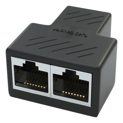 Adaptador De Red Divisor De Cable Ethernet Rj45, 1 Hembra A 