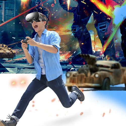 Gafas De Protección Ocular Azules Vr, Casco De Realidad Virt