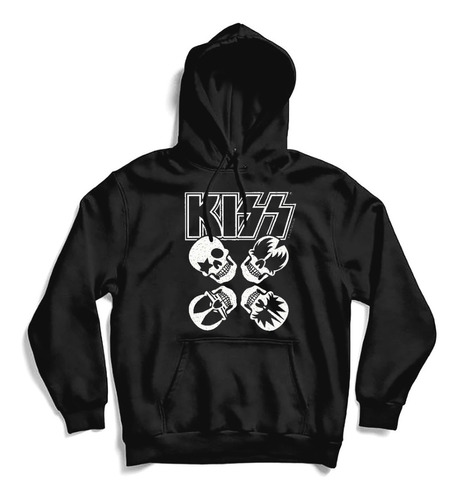 Buzo Kiss 4 Skulls Buso Hoddie Bandas De Rock And Roll
