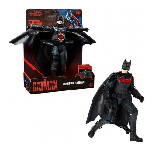 Batman Wingsuit 30cm Luz Y Sonidos Movie Dc Spin Master
