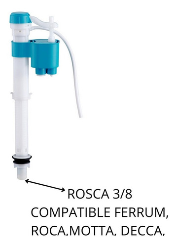 Imagen 2 de 9 de Valvula Admision Mochila 3/8 Compatible Ferrum Roca Mota